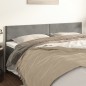vidaXL Cabeceros 2 unidades de terciopelo gris claro 100x5x78/88 cm vidaXL Cabeceros 2 unidades de terciopelo gris claro 100x5x78/88 cm