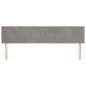 vidaXL Cabeceros 2 unidades de terciopelo gris claro 100x5x78/88 cm vidaXL Cabeceros 2 unidades de terciopelo gris claro 100x5x78/88 cm