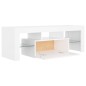 vidaXL Mueble para TV con luces LED blanco 120x35x40 cm