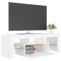 vidaXL Mueble para TV con luces LED blanco 120x35x40 cm