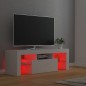 vidaXL Mueble para TV con luces LED blanco 120x35x40 cm