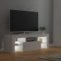 vidaXL Mueble para TV con luces LED blanco 120x35x40 cm