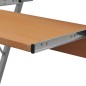 vidaXL Escritorio compacto de ordenador con bandeja de teclado marrón vidaXL Escritorio compacto de ordenador con bandeja de teclado marrón
