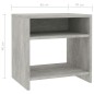 vidaXL Mesitas de noche 2 uds madera contrachapada hormigón 40x30x40cm vidaXL Mesitas de noche 2 uds madera contrachapada hormigón 40x30x40cm