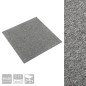vidaXL Baldosas de suelo de moqueta 20 uds 5 m² 50x50 cm gris