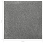 vidaXL Baldosas de suelo de moqueta 20 uds 5 m² 50x50 cm gris