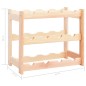 vidaXL Botellero para 12 botellas de madera de pino vidaXL Botellero para 12 botellas de madera de pino