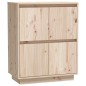 vidaXL Aparador de madera maciza de pino 60x34x75 cm vidaXL Aparador de madera maciza de pino 60x34x75 cm