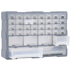 vidaXL Organizador multicajones con 40 cajones 52x16x37,5 cm