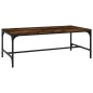 vidaXL Mesa de centro madera contrachapada roble ahumado 80x50x35 cm vidaXL Mesa de centro madera contrachapada roble ahumado 80x50x35 cm