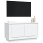 vidaXL Mueble de TV madera contrachapada blanco 80x35x45 cm vidaXL Mueble de TV madera contrachapada blanco 80x35x45 cm