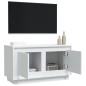 vidaXL Mueble de TV madera contrachapada blanco 80x35x45 cm vidaXL Mueble de TV madera contrachapada blanco 80x35x45 cm