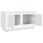 vidaXL Mueble de TV madera contrachapada blanco 80x35x45 cm vidaXL Mueble de TV madera contrachapada blanco 80x35x45 cm