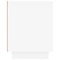 vidaXL Mueble de TV madera contrachapada blanco 80x35x45 cm vidaXL Mueble de TV madera contrachapada blanco 80x35x45 cm