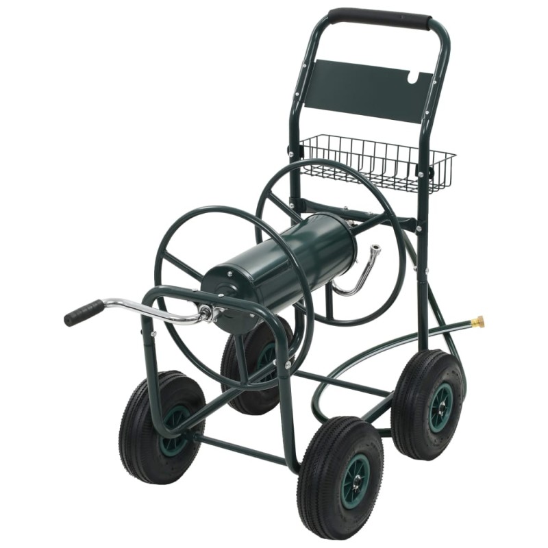 vidaXL Carrito de manguera para jardín conector de 1/2" acero 75 m vidaXL Carrito de manguera para jardín conector de 1/2" acero 75 m