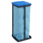 vidaXL Soportes para bolsas de basura 2 uds PP negro y azul 60 L vidaXL Soportes para bolsas de basura 2 uds PP negro y azul 60 L
