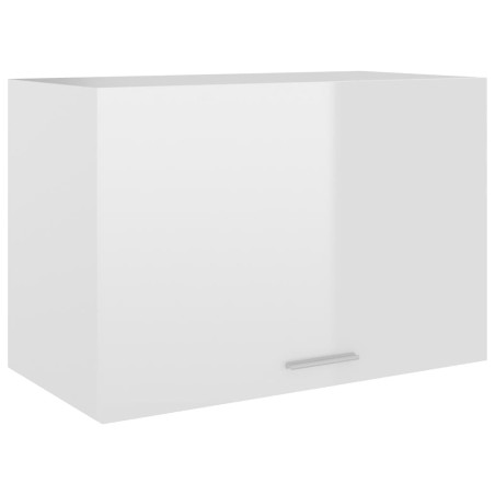 vidaXL Armario colgante cocina madera ingeniería blanco brillo