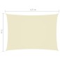 vidaXL Toldo de vela rectangular tela Oxford color crema 3x4,5 m vidaXL Toldo de vela rectangular tela Oxford color crema 3x4,5 m