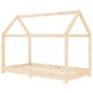 vidaXL Estructura de cama infantil de madera maciza de pino 80x160 cm