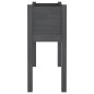 vidaXL Jardineras 2 uds madera maciza de pino gris 70x31x70 cm vidaXL Jardineras 2 uds madera maciza de pino gris 70x31x70 cm