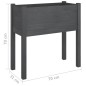 vidaXL Jardineras 2 uds madera maciza de pino gris 70x31x70 cm vidaXL Jardineras 2 uds madera maciza de pino gris 70x31x70 cm