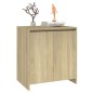 vidaXL Aparador de madera contrachapada roble Sonoma 70x41x75 cm vidaXL Aparador de madera contrachapada roble Sonoma 70x41x75 cm