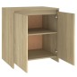 vidaXL Aparador de madera contrachapada roble Sonoma 70x41x75 cm vidaXL Aparador de madera contrachapada roble Sonoma 70x41x75 cm