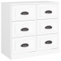 vidaXL Aparador de madera contrachapada blanco 70x35,5x67,5 cm vidaXL Aparador de madera contrachapada blanco 70x35,5x67,5 cm