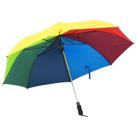 vidaXL Paraguas plegable automático multicolor 124 cm