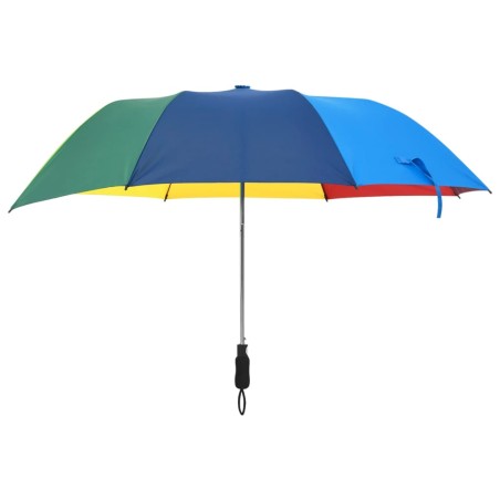 vidaXL Paraguas plegable automático multicolor 124 cm