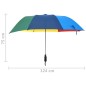 vidaXL Paraguas plegable automático multicolor 124 cm vidaXL Paraguas plegable automático multicolor 124 cm