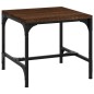 vidaXL Mesa auxiliar de madera contrachapada roble marrón 40x40x35 cm