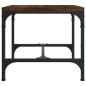 vidaXL Mesa auxiliar de madera contrachapada roble marrón 40x40x35 cm