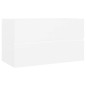 vidaXL Mueble de lavabo madera de ingeniería blanco 80x38,5x45 cm vidaXL Mueble de lavabo madera de ingeniería blanco 80x38,5x45 cm