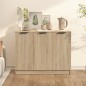 vidaXL Aparador de madera contrachapada roble Sonoma 90,5x30x70 cm vidaXL Aparador de madera contrachapada roble Sonoma 90,5x30x70 cm