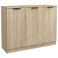 vidaXL Aparador de madera contrachapada roble Sonoma 90,5x30x70 cm vidaXL Aparador de madera contrachapada roble Sonoma 90,5x30x70 cm
