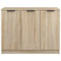 vidaXL Aparador de madera contrachapada roble Sonoma 90,5x30x70 cm vidaXL Aparador de madera contrachapada roble Sonoma 90,5x30x70 cm