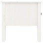 vidaXL Mesa auxiliar de madera maciza de pino blanco 50x50x49 cm vidaXL Mesa auxiliar de madera maciza de pino blanco 50x50x49 cm