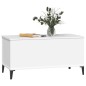 vidaXL Mesa de centro madera contrachapada blanco 90x44,5x45 cm vidaXL Mesa de centro madera contrachapada blanco 90x44,5x45 cm