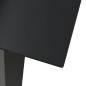 vidaXL Mesa de comedor de jardín acero y vidrio negra 80x80x74 cm vidaXL Mesa de comedor de jardín acero y vidrio negra 80x80x74 cm