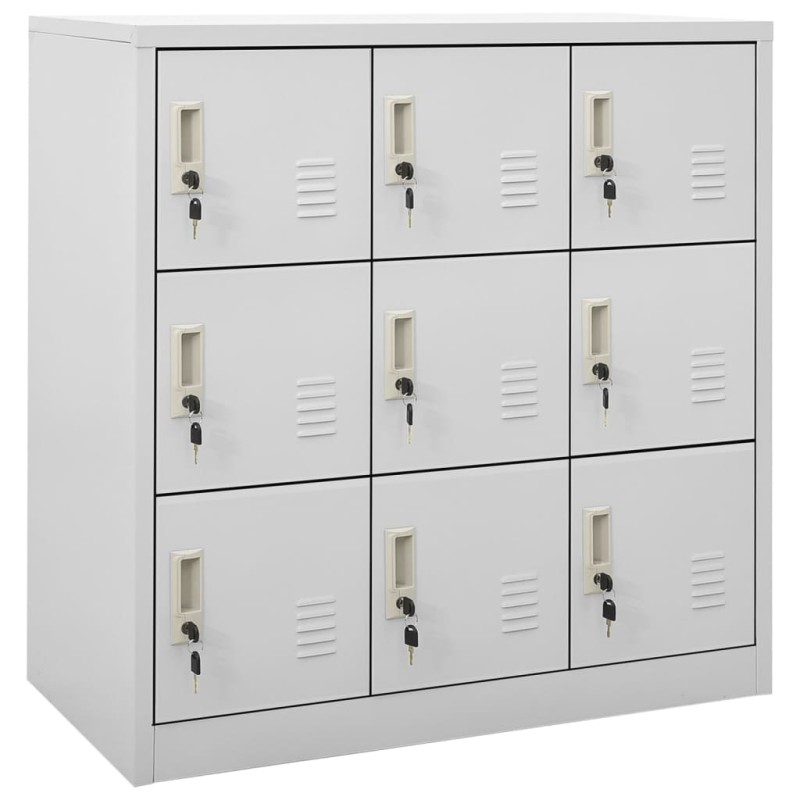 vidaXL Armario taquilla de acero gris claro 90x45x92,5 cm vidaXL Armario taquilla de acero gris claro 90x45x92,5 cm
