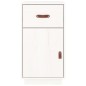 vidaXL Armario de escritorio madera maciza de pino blanco 40x50x75 cm vidaXL Armario de escritorio madera maciza de pino blanco 40x50x75 cm