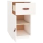 vidaXL Armario de escritorio madera maciza de pino blanco 40x50x75 cm vidaXL Armario de escritorio madera maciza de pino blanco 40x50x75 cm