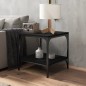 vidaXL Mesa auxiliar de madera contrachapada negro 40x40x40 cm vidaXL Mesa auxiliar de madera contrachapada negro 40x40x40 cm
