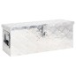 vidaXL Caja de almacenaje de aluminio plateado 60x23,5x23 cm vidaXL Caja de almacenaje de aluminio plateado 60x23,5x23 cm