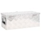 vidaXL Caja de almacenaje de aluminio plateado 60x23,5x23 cm vidaXL Caja de almacenaje de aluminio plateado 60x23,5x23 cm