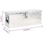 vidaXL Caja de almacenaje de aluminio plateado 60x23,5x23 cm vidaXL Caja de almacenaje de aluminio plateado 60x23,5x23 cm