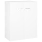 vidaXL Aparador de madera contrachapada blanco 60x30x75 cm vidaXL Aparador de madera contrachapada blanco 60x30x75 cm