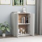 vidaXL Aparador de madera contrachapada blanco 60x30x75 cm vidaXL Aparador de madera contrachapada blanco 60x30x75 cm