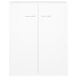 vidaXL Aparador de madera contrachapada blanco 60x30x75 cm vidaXL Aparador de madera contrachapada blanco 60x30x75 cm